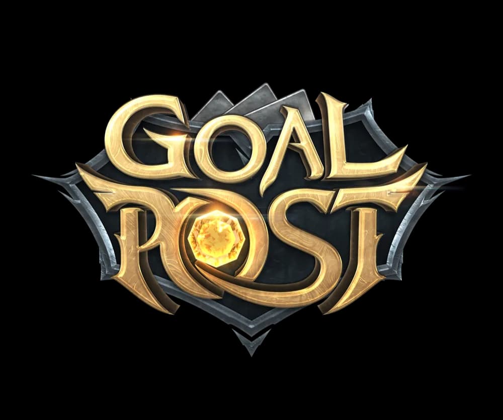 Goalpost.gg — gold logo mark and motion identity